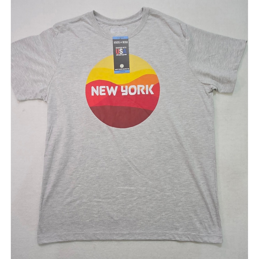 State of Mine New‎ York Graphic T-Shirt Mens Large USA Cotton Tee